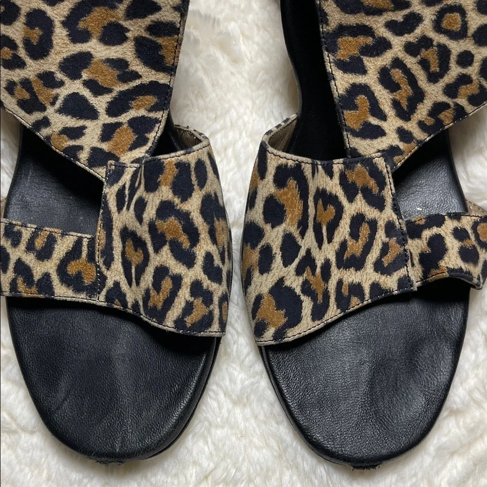 Anyi Lu Electra Leopard Print Women's Sandals
